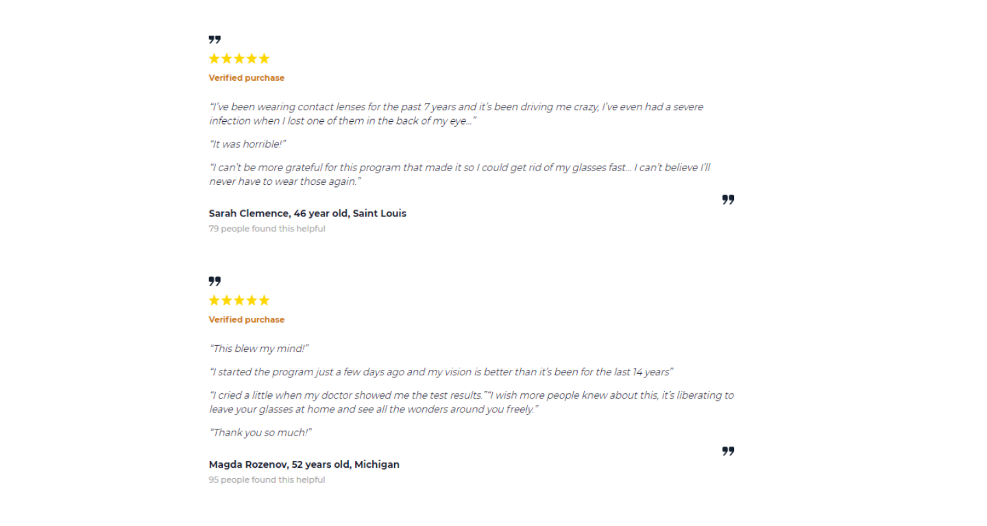 Eyesight Max Customer Reviews