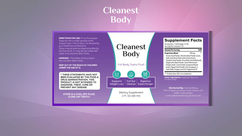 Cleanest Body Dosage